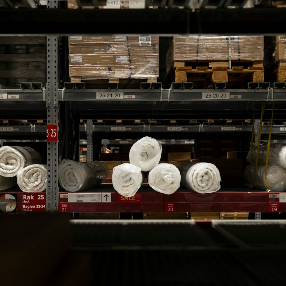 Warehouse stock being received against a Shopify purchase order