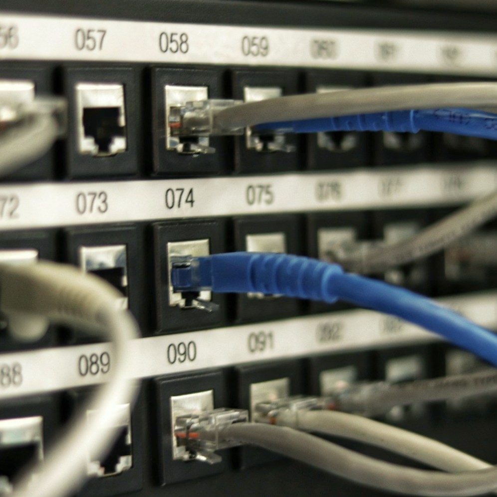 A network cable ready to be patched in